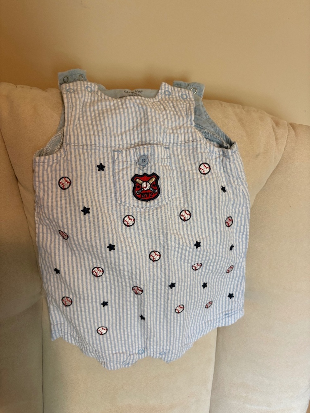 Boys baseball romper
